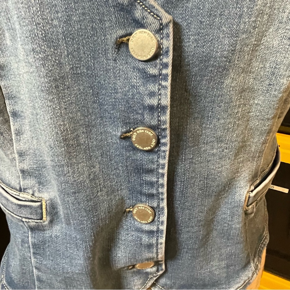 Oat New York Blue Denim Vest - Picture 4 of 8